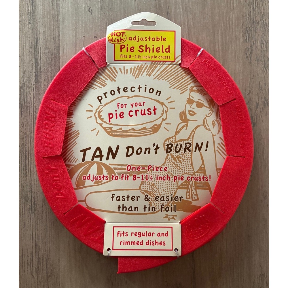 NEW Talisman Designs Adjustable Silicone Pie Crust Shield Red #1507